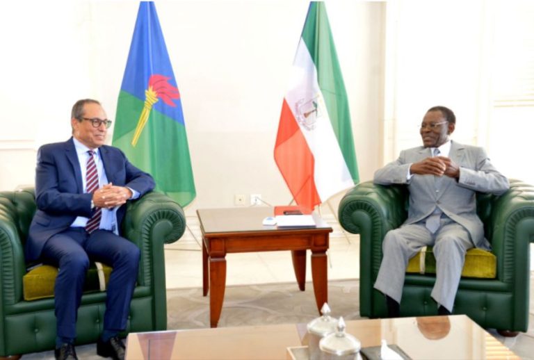 Son Excellence le Président de la République de Guinée équatoriale reçoit en audience M. Abdelkader Amara, Président du CESE du Maroc et de l’UCESA