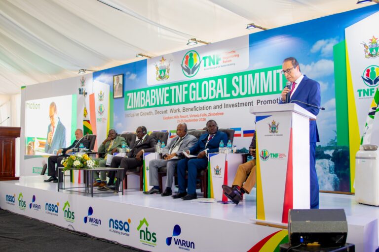 À Victoria Falls, M. Abdelkader Amara porte la vision de l’UCESA pour une croissance inclusive fondée sur l’investissement productif et l’emploi décent en Afrique